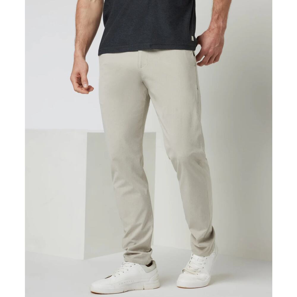 Vuori Athletic Slim Fit Aim Pant Khaki Sz 30 Lightweight Stretch Athleisure Golf
